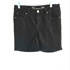 7 for All Mankind black jean shorts